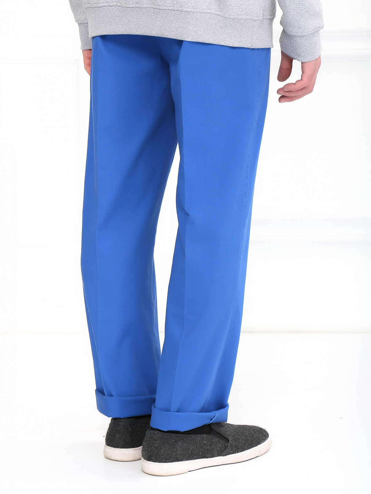 Брюки из хлопка с боковыми карманами Sochi 2014  –  Модель Верх-Низ1  – Цвет:  Синий
