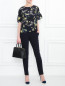 Блуза из шелка с цветочным узором Weekend Max Mara  –  МодельОбщийВид
