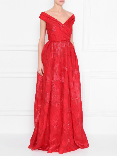 Платье-макси с узором Zuhair Murad - МодельВерхНиз