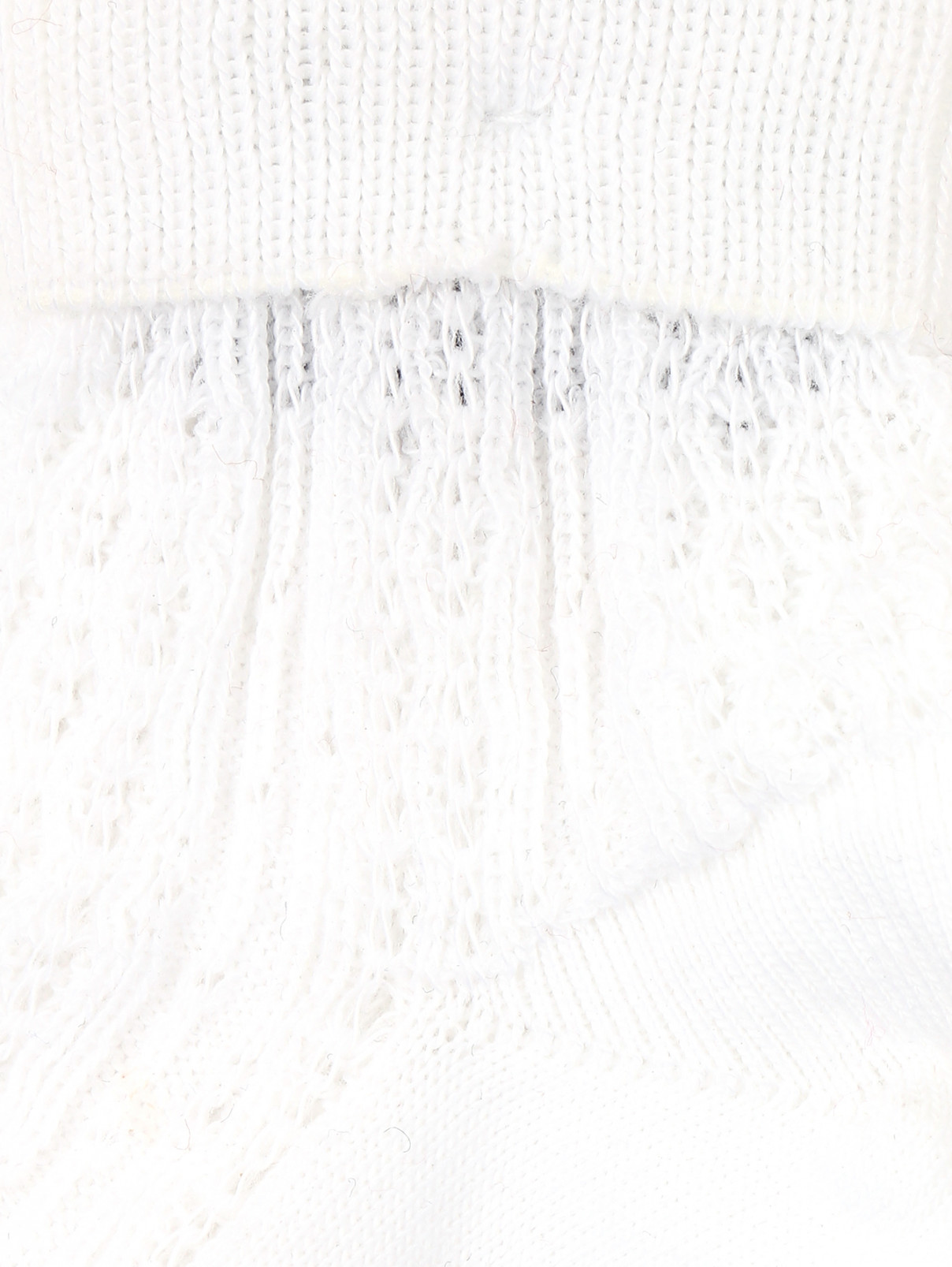 Носки из хлопка с рельефной текстурой Maximo  –  Деталь  – Цвет:  Белый