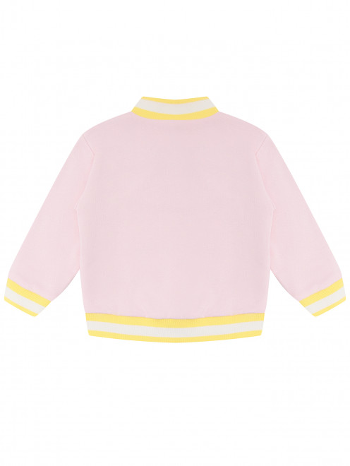 Хлопковая толстовка на кнопках Stella McCartney kids - Обтравка1
