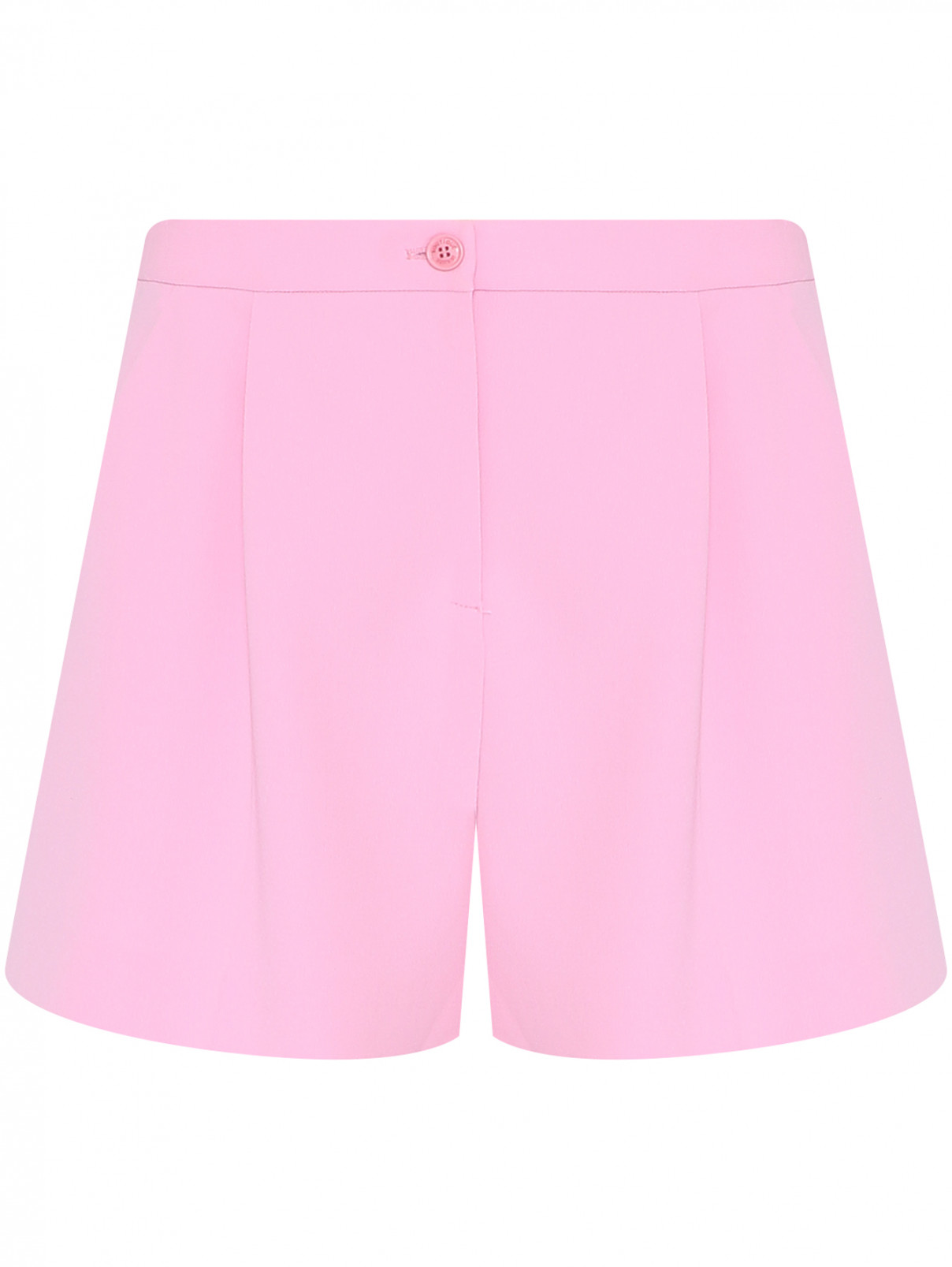 Шорты с карманами BOUTIQUE MOSCHINO  –  Общий вид  – Цвет:  Розовый