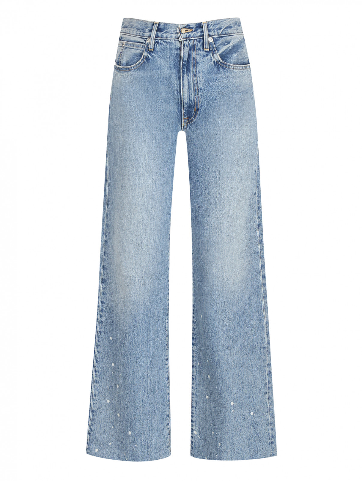 Широкие джинсы из хлопка Slvrlake  –  Общий вид  – Цвет:  Синий