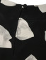 Блуза из шелка прямого кроя с узором Theory  –  Деталь