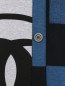 Комбинированное платье из хлопка с узором и принтом Moschino  –  Деталь