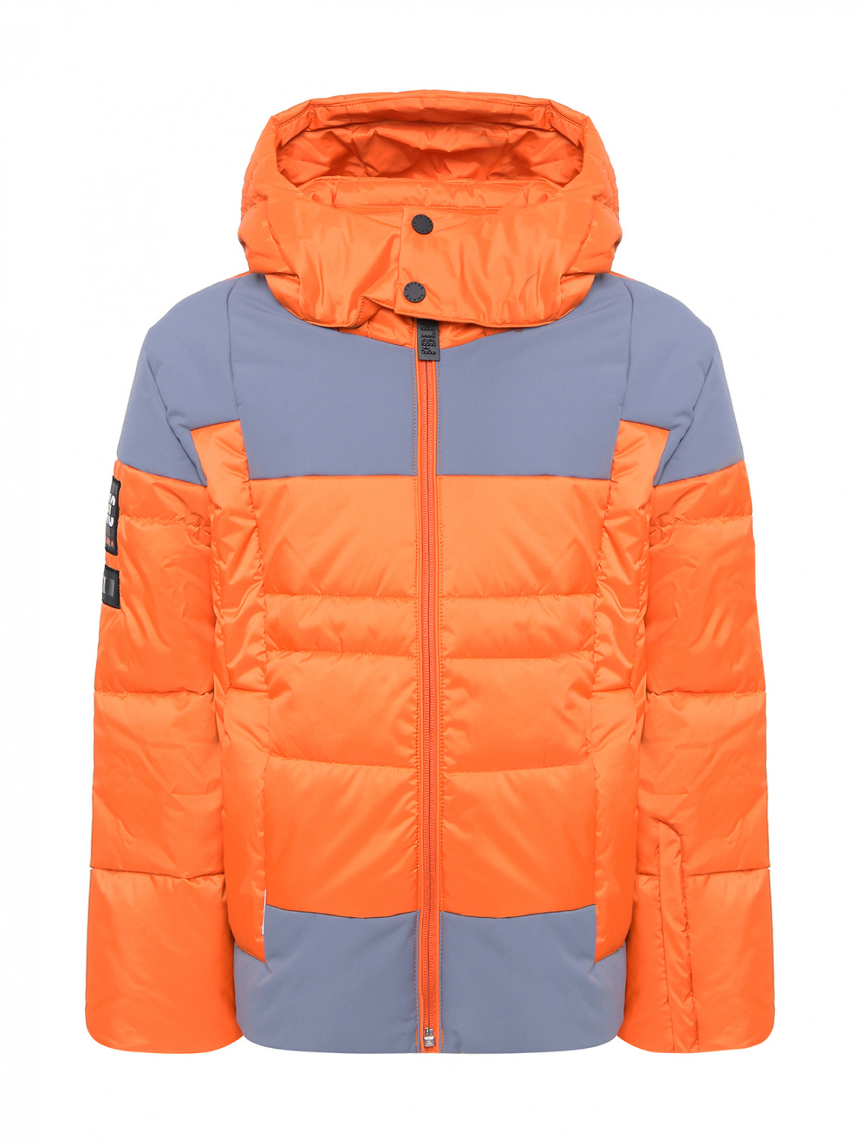 Стеганая куртка с карманами Poivre Blanc  –  Общий вид  – Цвет:  Оранжевый