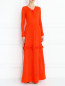 Платье-макси из смешанного хлопка фактурной вязки Manoush  –  Модель Верх-Низ