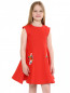 Платье из льна и хлопка декорированное вышивкой Baby Dior  –  Модель Верх-Низ