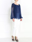 Блуза из шелка с декоративной отделкой Zuhair Murad  –  Модель Общий вид