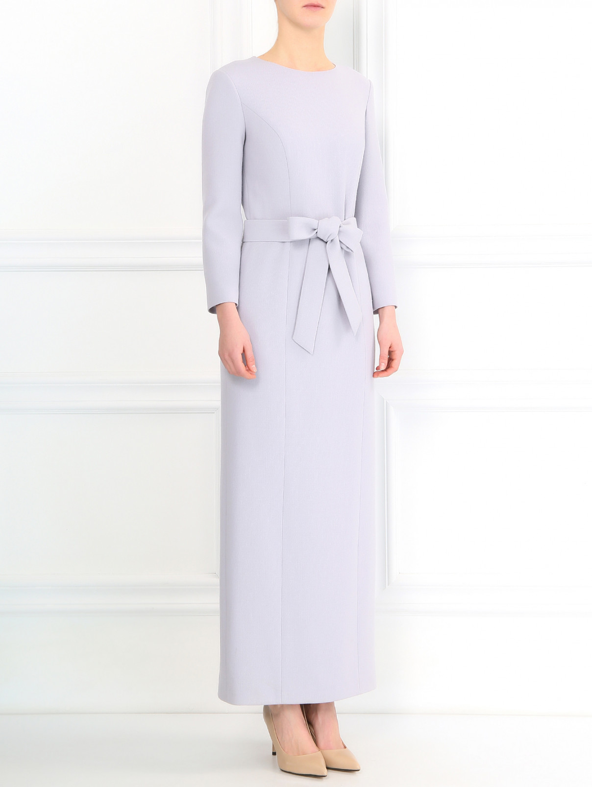 Платье-макси из шерсти A La Russe  –  Модель Общий вид  – Цвет:  Фиолетовый