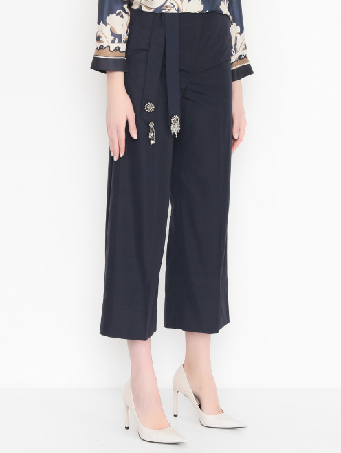 Брюки с декоративным поясом Max Mara - МодельВерхНиз