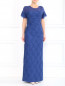 Платье-макси с фактурными цветами Ermanno Scervino  –  Модель Верх-Низ
