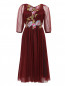 Полупрозрачное платье-миди декорированное вышивкой Antonio Marras  –  Общий вид