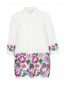 Рубашка изо льна декорированная вышивкой Marina Rinaldi  –  Общий вид