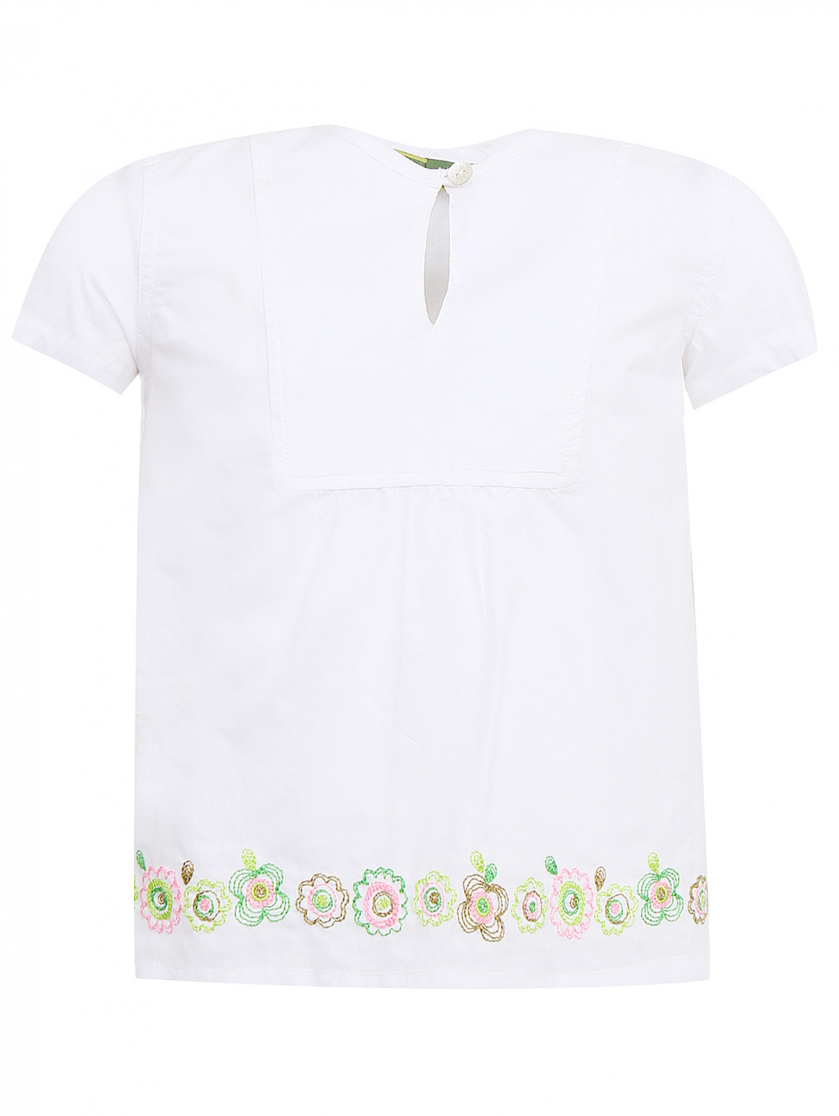 Рубашка свободного кроя с вышивкой Oilily  –  Общий вид  – Цвет:  Белый