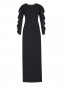 Платье-макси с декоративными воланами на рукавах Jenny Packham  –  Общий вид