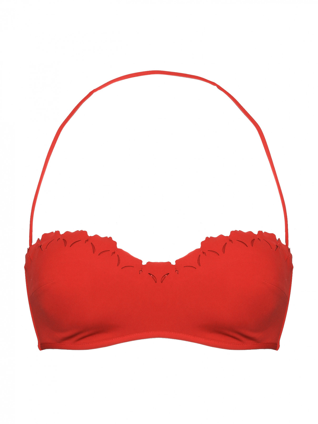 Однотонный купальник верх La Perla  –  Общий вид  – Цвет:  Красный
