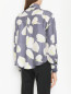 Блуза из шелка с цветочным узором Alysi  –  МодельВерхНиз1