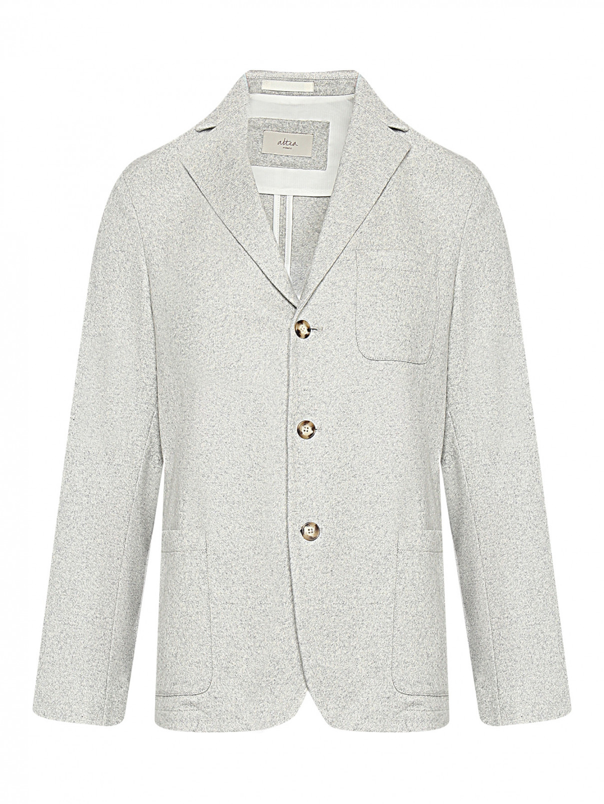 Пиджак из кашемира с карманами Altea  –  Общий вид  – Цвет:  Серый