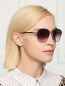 Cолнцезащитные очки в металлической оправе Linda Farrow  –  МодельОбщийВид