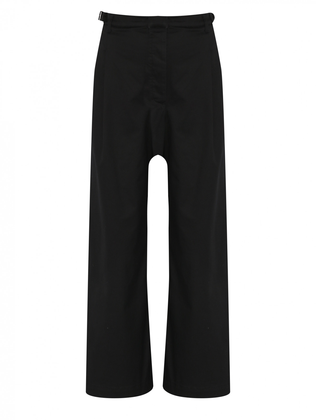 Широкие брюки из хлопка с карманами Proenza Schouler  –  Общий вид  – Цвет:  Черный