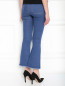 Расклешенные укороченные джинсы из эластичного денима M.i.h Jeans  –  МодельВерхНиз1