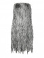 Платье-мини из шелковой бахромы Alberta Ferretti  –  Общий вид