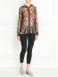 Блуза с цветочным узором Jean Paul Gaultier  –  Модель Общий вид