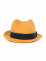Шляпа соломенная с контрастной вставкой Paul Smith  –  Обтравка1