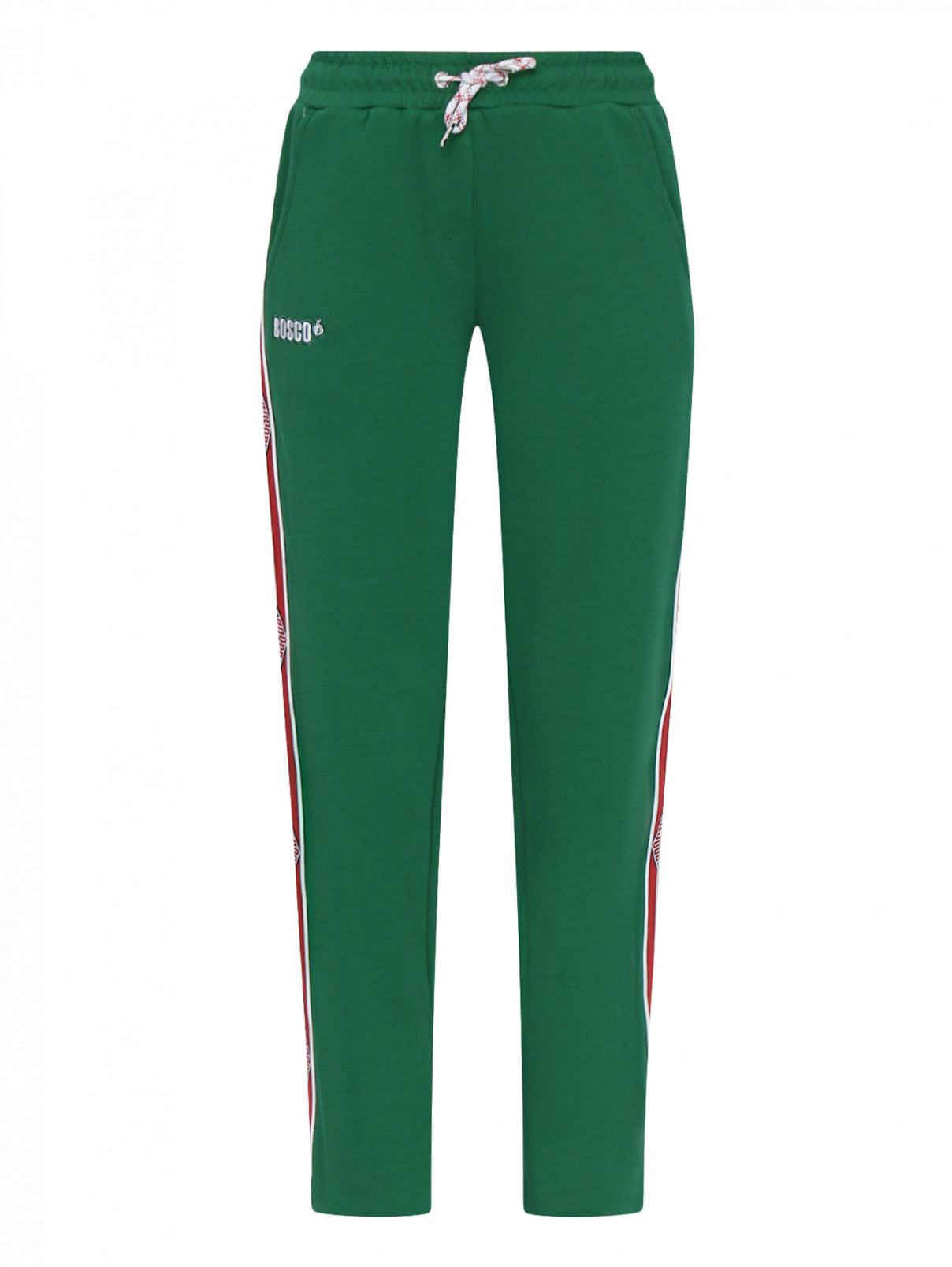 Спортивные брюки из хлопка BOSCO  –  Общий вид  – Цвет:  Зеленый