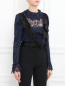 Кружевная блуза с декором Dolce & Gabbana  –  Модель Верх-Низ