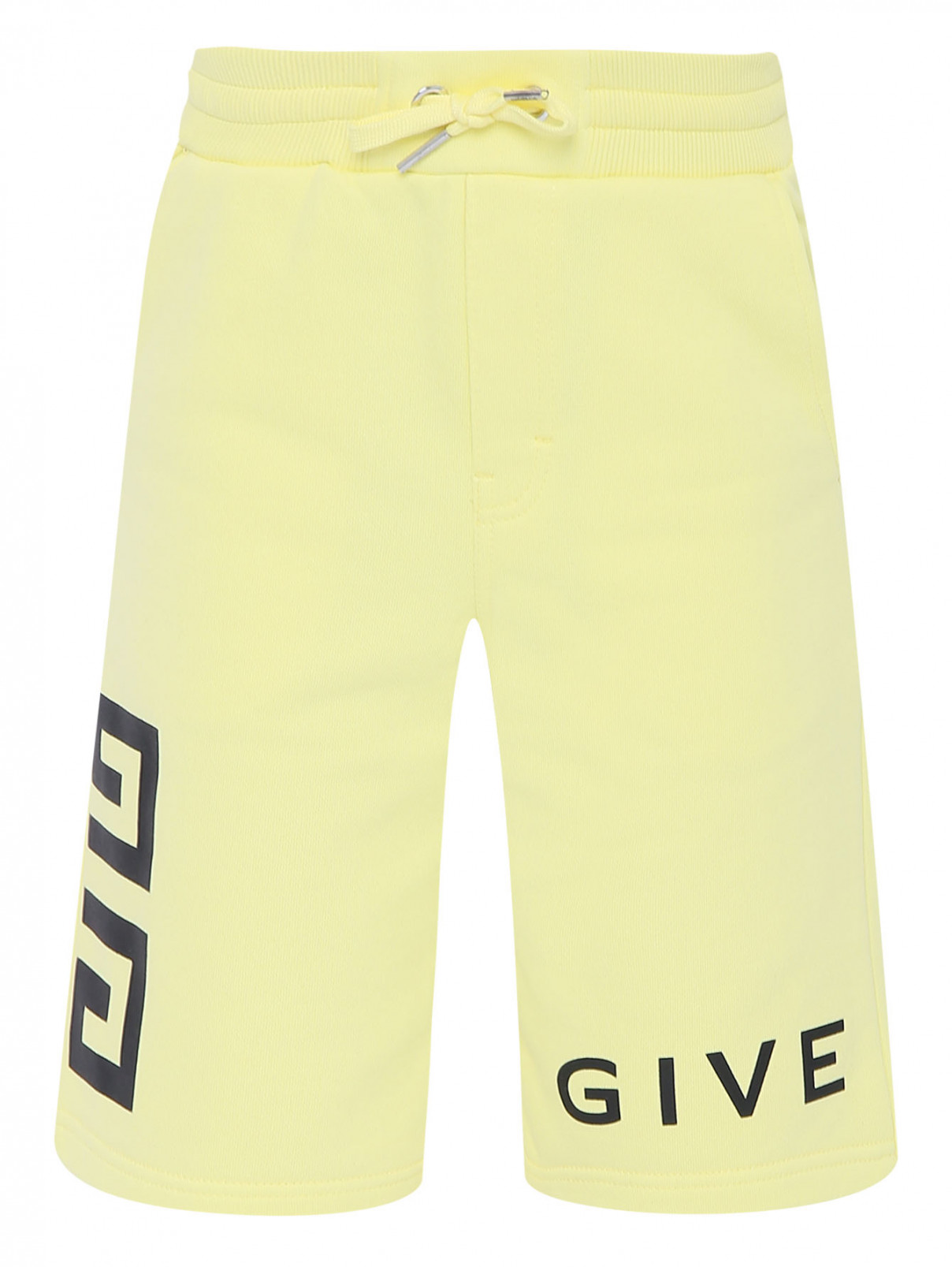 Шорты из хлопка с карманами Givenchy  –  Общий вид  – Цвет:  Желтый