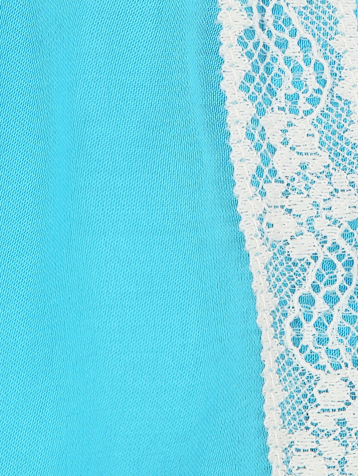 Домашние шорты из вискозы TWINSET  –  Деталь  – Цвет:  Синий