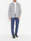 Трикотажный пиджак-рубашка из шерсти LARDINI  –  МодельОбщийВид