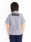 Рубашка хлопковая в полоску Dolce & Gabbana  –  МодельВерхНиз1