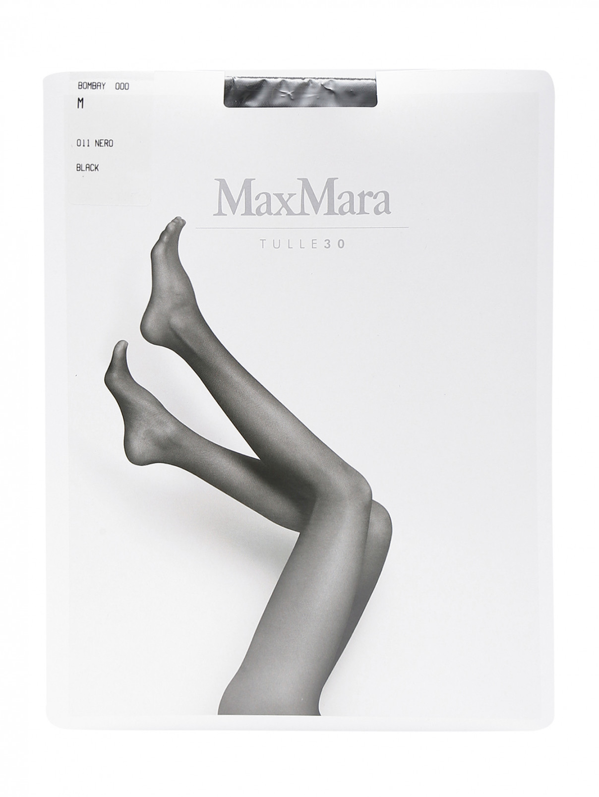 Колготки черные 30 den Max Mara  –  Общий вид  – Цвет:  Черный