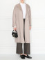 Пальто из кашемира с поясом Marina Rinaldi  –  МодельОбщийВид