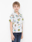 Хлопковая рубашка с коротким рукавом Barrow Kids  –  МодельВерхНиз