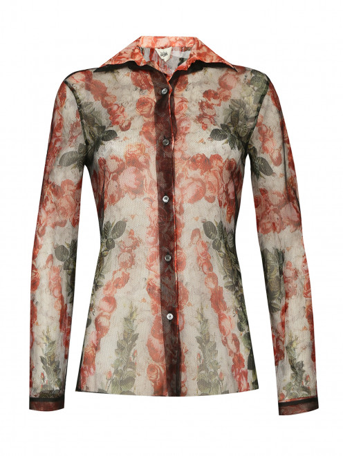 Блуза с цветочным узором Jean Paul Gaultier - Общий вид