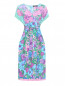 Шелковое платье с цветочным узором Weekend Max Mara  –  Общий вид