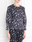 Блуза из хлопка с узором Max&Co  –  Модель Верх-Низ