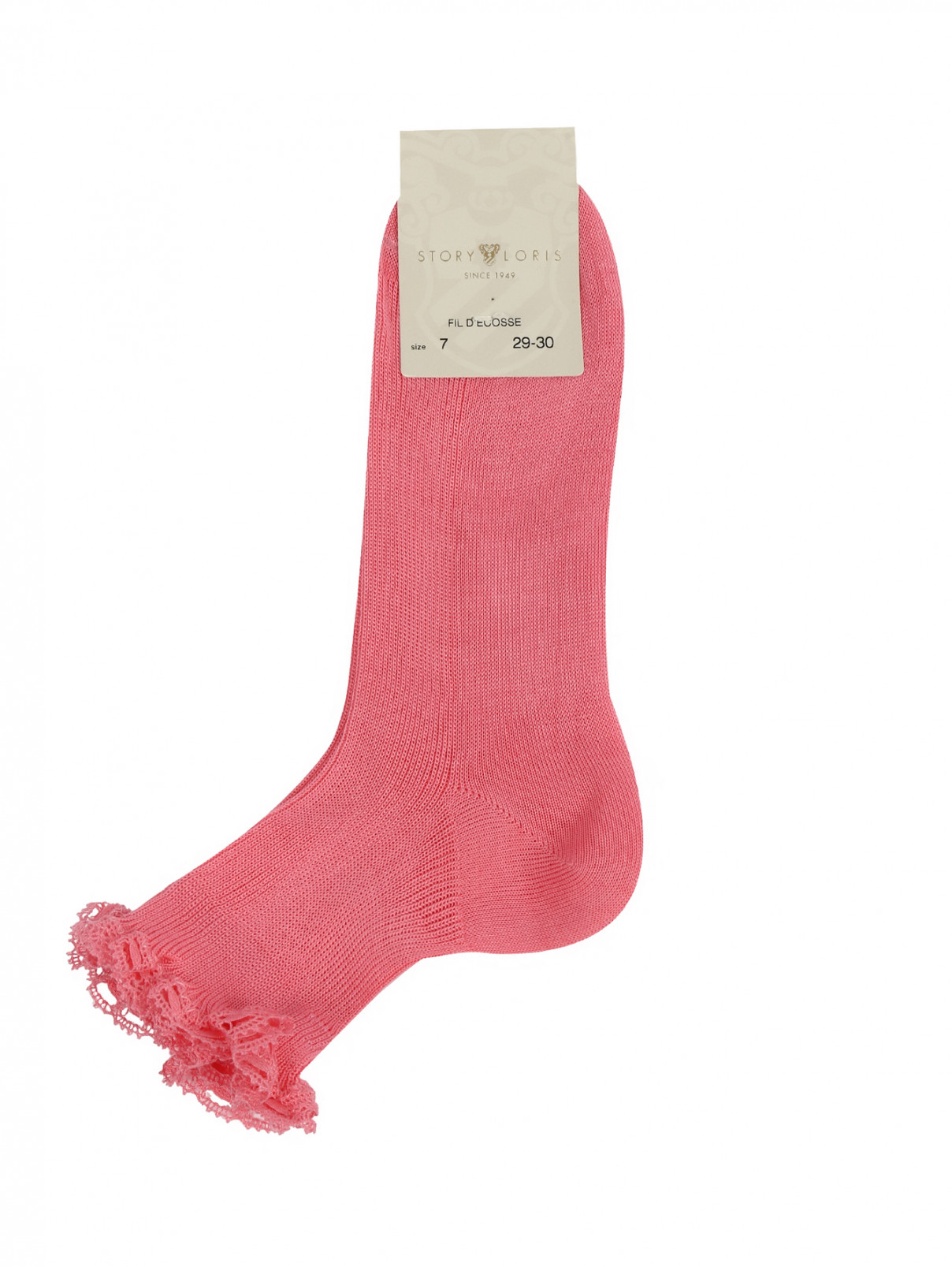Носки из хлопка Story Loris  –  Общий вид  – Цвет:  Розовый