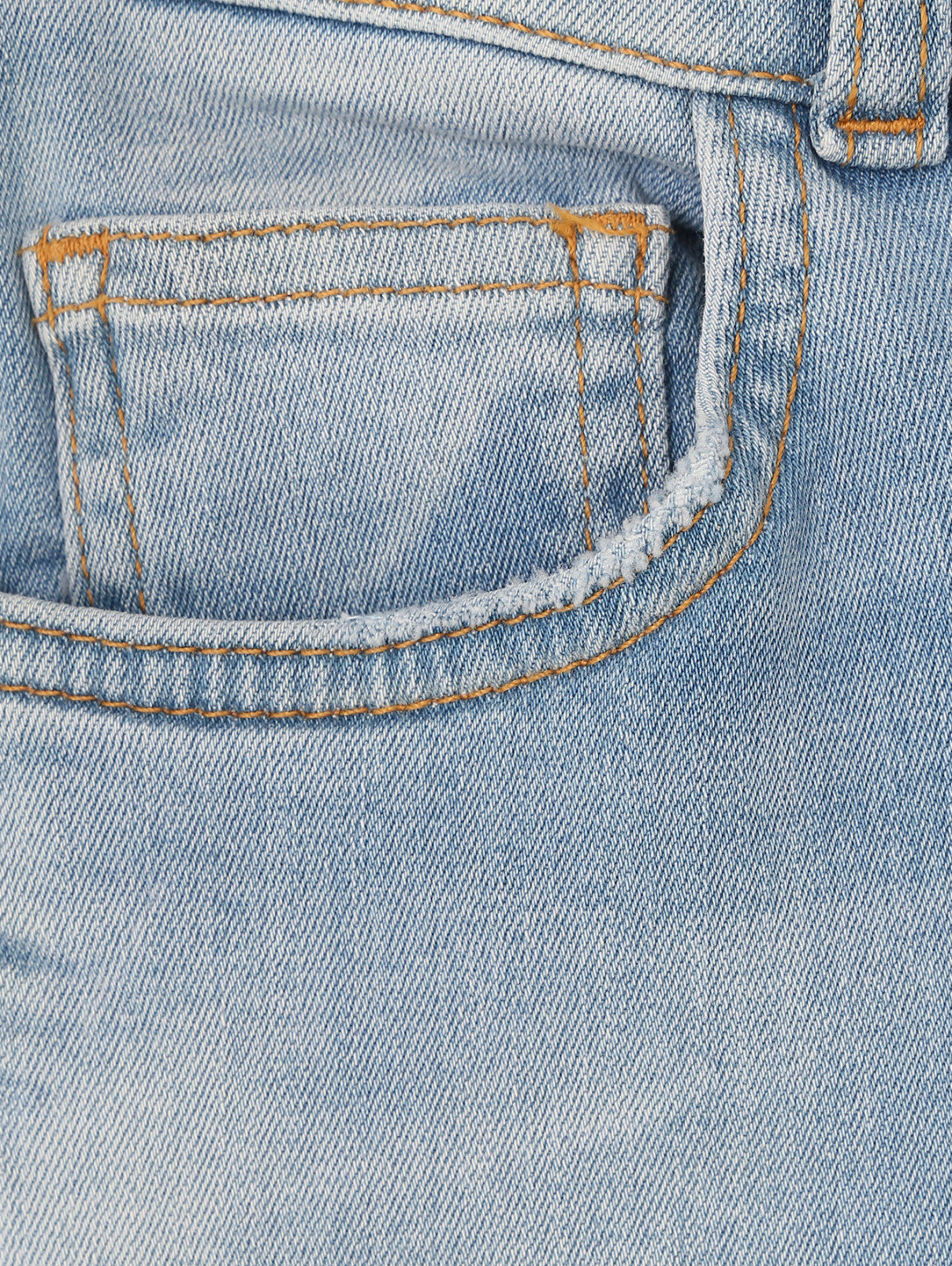Зауженные джинсы из светлого денима SILVIAN HEACH  –  Деталь1  – Цвет:  Синий