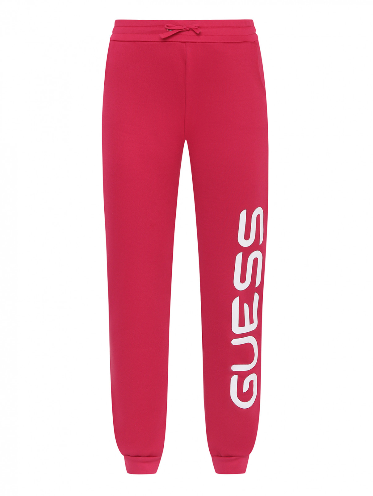 Спортивные брюки с принтом Guess  –  Общий вид  – Цвет:  Красный