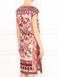 Трикотажное платье с узором и на кулиске Alberta Ferretti  –  Модель Верх-Низ1