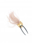 Заколка для волос декорированная перьями и кристаллами Thot Gioielli  –  Обтравка1