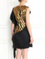 Асимметричное платье-мини из шелка с принтом Rue du Mail  –  Модель Верх-Низ1