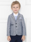 Пиджак из льна с накладными карманами Armani Junior  –  МодельОбщийВид1