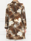 Пальто из смешанного шелка с цветочным узором Moschino  –  Модель Верх-Низ1