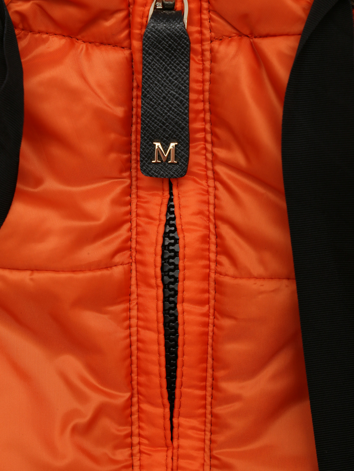 Куртка на молнии с капюшоном Max Mara  –  Деталь  – Цвет:  Оранжевый